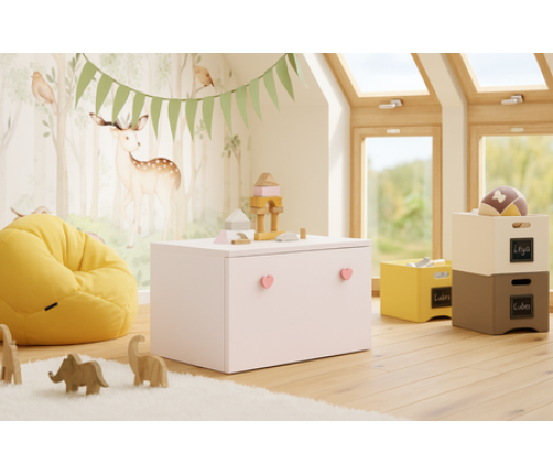 Детский ящик для игрушек INGA pink