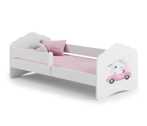 FALA 140x70 bērnu gulta ar drošības barjeru Cat