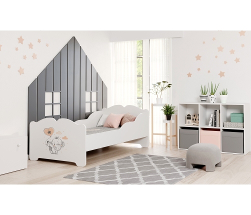 Bērnu gulta Anna 160x80 ar matraci Zilonis