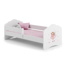 FALA 140x70 bērnu gulta ar drošības barjeru Girl with wings