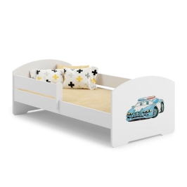 Bērnu gulta Luk ar matraci un aizsargbarjeru 164 cm x 85 cm x 63 cm Police Bērnu gulta Luk ar matraci un aizsargbarjeru 164 cm x 85 cm x 63 cm Police