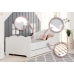 Vienvietīga bērnu gulta ar atvilktni un matraci Anna White 140x70