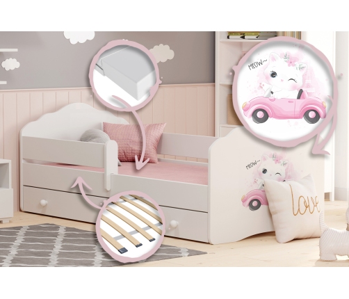 Детская кровать FALA 160x80 с ящиком Cat