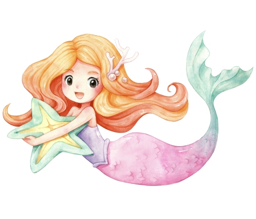 Bērnu gulta FALA 140x70 ar atvilktni Mermaid