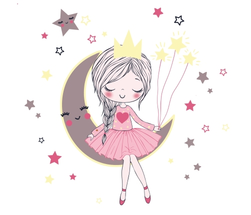 Детская кровать FALA 160x80 с ящиком Sleeping princess