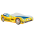 Bērnu gulta Batcar 140x70 ar matraci Taxi