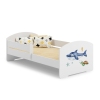 Детская кровать Luk с матрасом и защитным бортиком 164 см x 85 см x 63 см Shark Детская кровать Luk с матрасом и защитным бортиком 164 см x 85 см x 63 см Shark