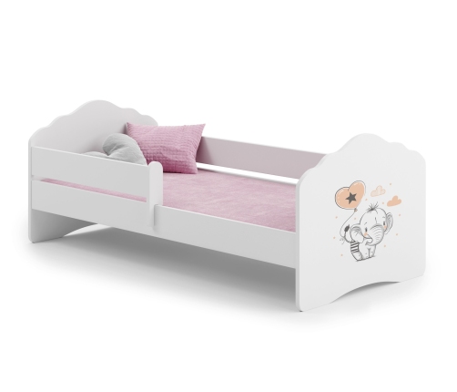 Детская кровать FALA с защитным бортиком 160x80 Elephant