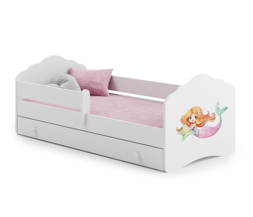 Bērnu gulta FALA 160x80 ar atvilktni The Little Mermaid
