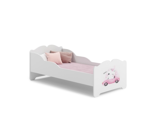 Bērnu gulta Anna 160x80 ar matraci Kaķis