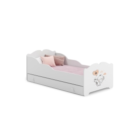 Bērnu vienvietīga gulta ar atvilktni un matraci Anna Elephant 140x70 Bērnu vienvietīga gulta ar atvilktni un matraci Anna Elephant 140x70