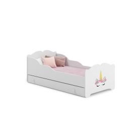 Bērnu gulta Anna 160x80 ar atvilktni Vienradža rags Bērnu gulta Anna 160x80 ar atvilktni Vienradža rags