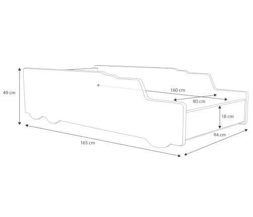 Bērnu auto gulta RIKO 160x80 ar matraču – Monster Truck