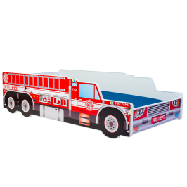 Детская кровать с матрасом Car 160x80 Пожарная машина Детская кровать с матрасом Car 160x80 Пожарная машина