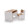 Children's Timi table + chair MDF colour white / oak craft gold Children's Timi table + chair MDF colour white / oak craft gold