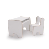Children's Timi table + chair MDF colour white Children's Timi table + chair MDF colour white