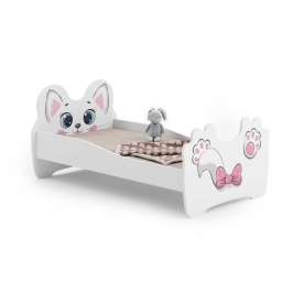 Bērnu gulta Pink Cat 160x80 ar matraci Bērnu gulta Pink Cat 160x80 ar matraci