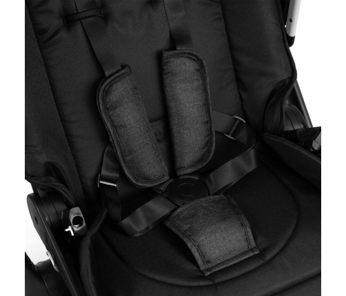 Kidnort Isbjörn x Sove Black Bērnu ratiņi 2in1