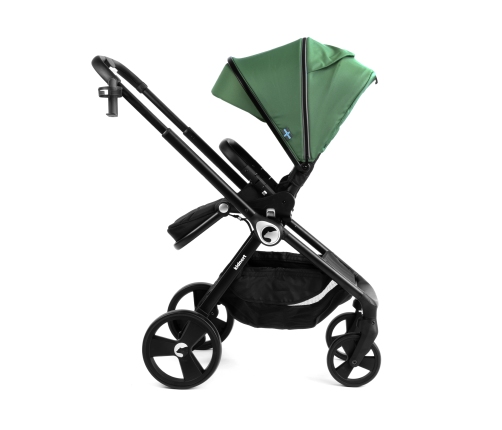 Kidnort Isbjörn x Sove Green Bērnu ratiņi 2in1