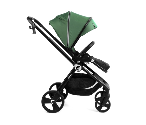 Kidnort Isbjörn x Sove Green Bērnu ratiņi 2in1