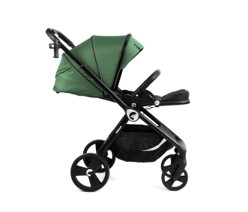 Kidnort Isbjörn x Sove Green Bērnu ratiņi 2in1