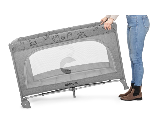 Kidnort Ihålig Oxford 300
Light gray Bērnu ceļojumu gultiņa