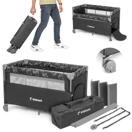 Kidnort Livsmiljö Oxford 300
Dark gry Bērnu ceļojumu gultiņa