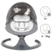 Kidwell LUXI DARK MELANGE 2-in-1 electric baby bouncer