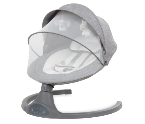 Kidwell LUXI DARK MELANGE 2-in-1 electric baby bouncer