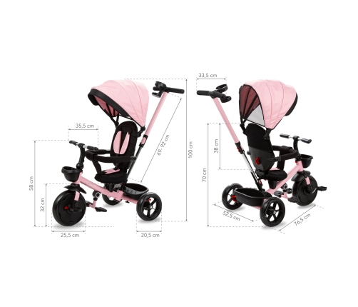 Трёхколёсный велосипед Kidwell AXEL CHARMY PINK