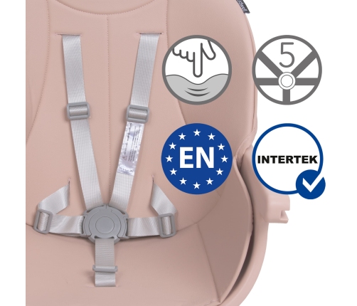 Barošanas krēsls Kidwell EATAN Pink