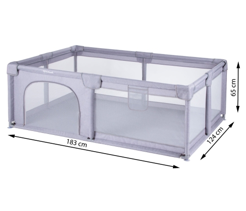 Bērnu manēža Kidwell FANKO 120x180 Gray