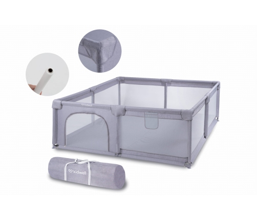 Bērnu manēža Kidwell FANKO Gray 180x200