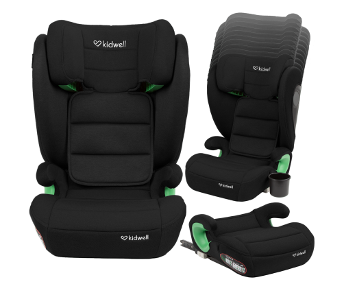 Kidwell Weston Black Bērnu autosēdeklis 15-36 kg