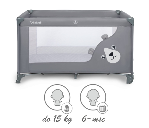 Детская дорожная кроватка Kidwell BLISSY BASIC Gray