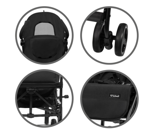Kidwell QUGAR BLACK Прогулочная коляска