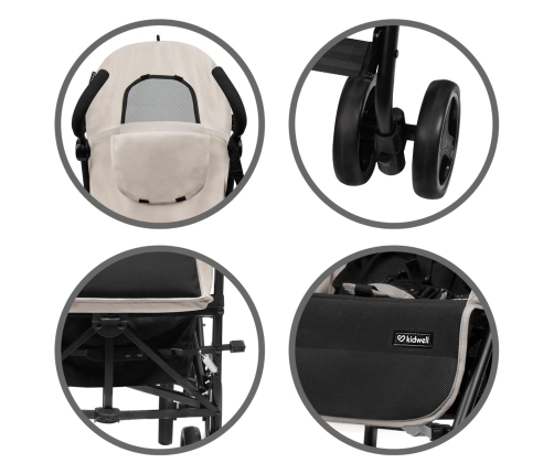 Kidwell QUGAR BEIGE/BLACK Pastaigu rati