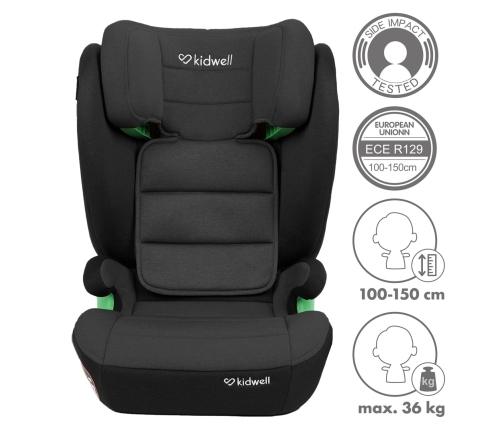 Kidwell Weston Grey/Black Bērnu autosēdeklis 15-36 kg