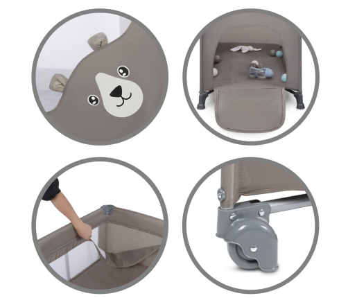 Детская дорожная кроватка Kidwell BLISSY DUO Beige