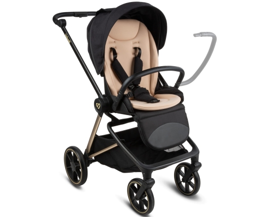 Kidwell VELMONT Black/Beige Bērnu ratiņi 2in1