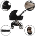 Kidwell VELMONT Black/Beige Bērnu ratiņi 2in1