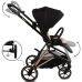 Kidwell VELMONT Black/Beige Bērnu ratiņi 2in1
