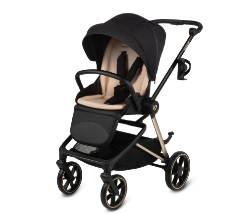 Kidwell VELMONT Black/Beige Bērnu ratiņi 2in1