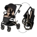 Kidwell VELMONT Black/Beige Bērnu ratiņi 2in1