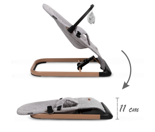 Кресло-качалка Kidwell LARO Full Grey/Wooden