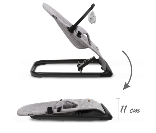 Кресло-качалка Kidwell LARO Full Grey/Black