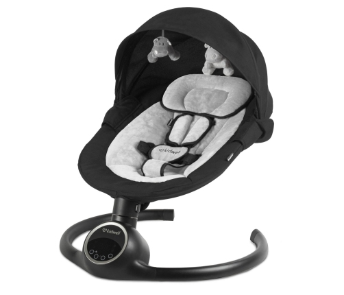 Кресло-качалка Kidwell REVE Black/Silver 2in1