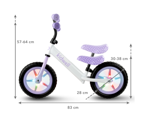 Kidwell REBEL LED Dots balance bike
