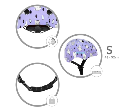 Bērnu ķivere Kidwell ORIX Plus Kitty S