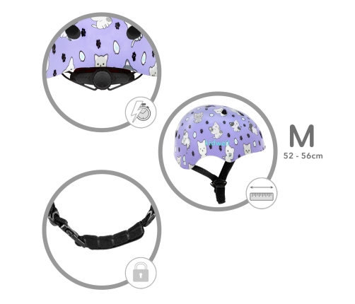 Bērnu ķivere Kidwell ORIX Plus Kitty M